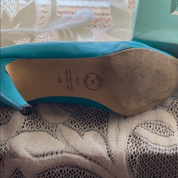 Vintage Sultan plaza turquoise Heels - Picture 8 of 8